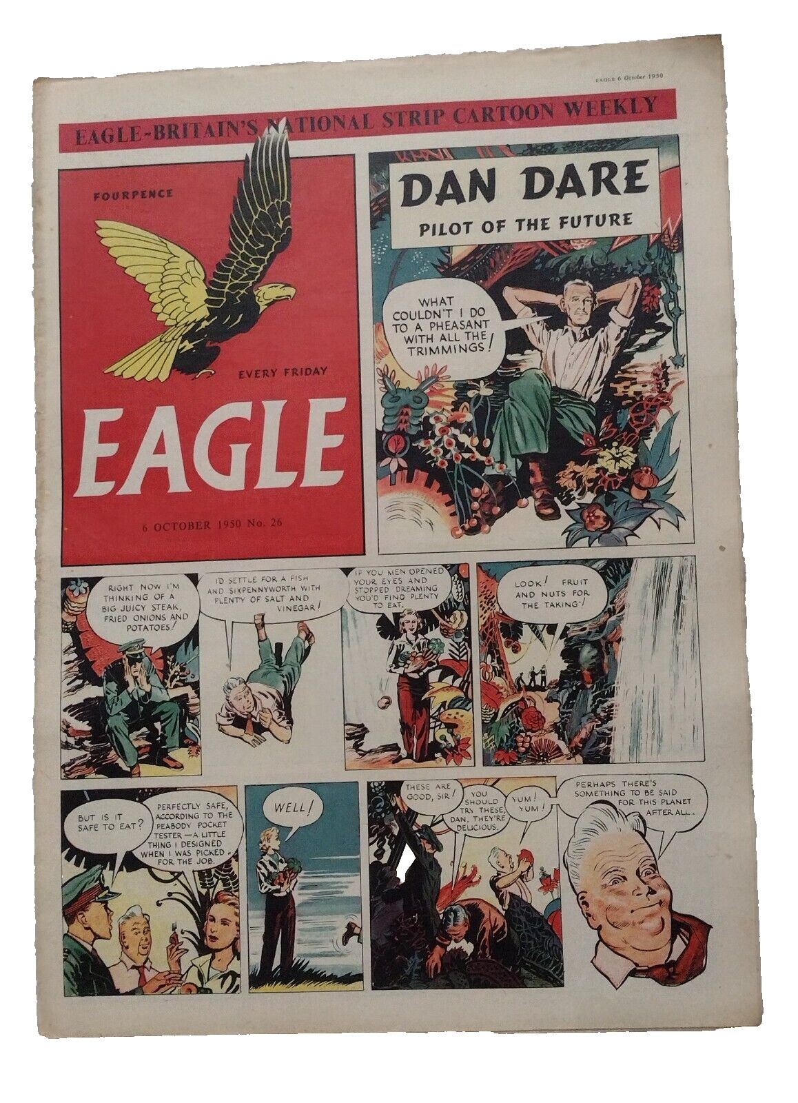 Eagle Comic Vol 1 No 26, 6th October 1950 - The Latest Unsinkable Motor - Org