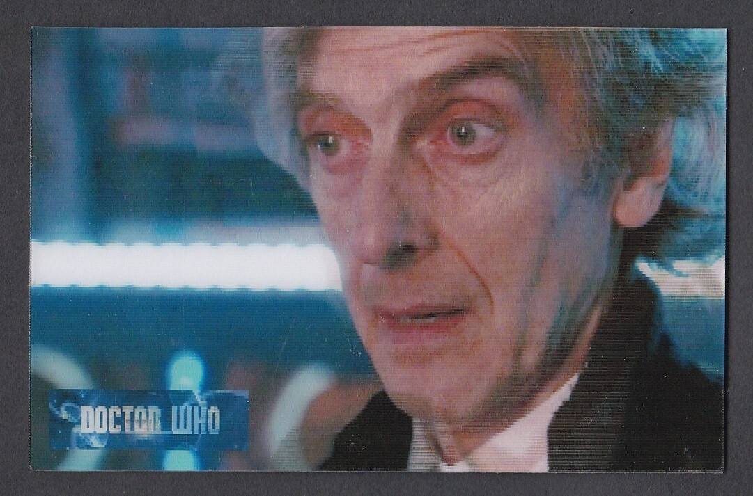 Dr Doctor Who REGENERATION Lenticular Card - Peter Capaldi and Jodie Whittaker