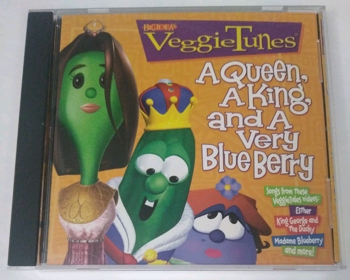 VeggieTales – VeggieTunes: A Queen, a King & a Very Blue Berry CD 2000 Kids