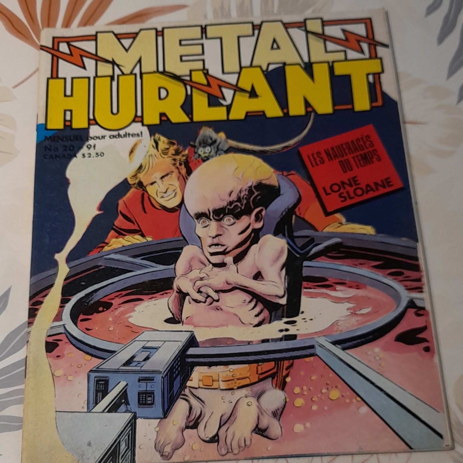 Métal Hurlant n°20 1984 Jean Giraud Les Naufragés du Temps Lone Sloane