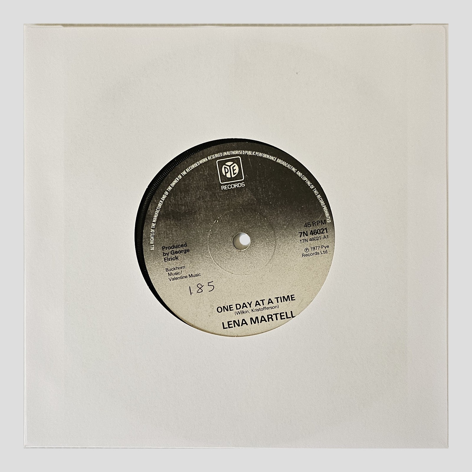 Lena Martell - One Day at a Time - Disco in Vinile Musicale 7" 45 RPM