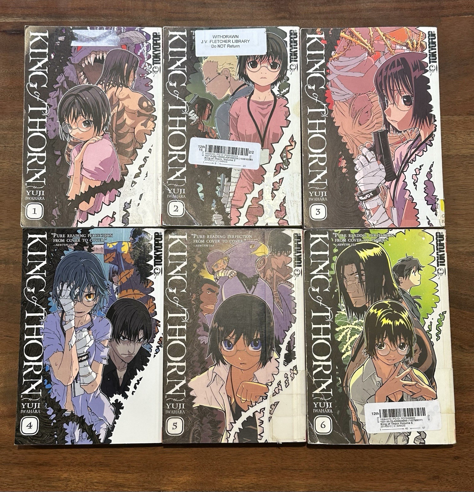 King of Thorn Manga Serie Completa Volumi 1-6 Tokyopop Ex Libri Biblioteca