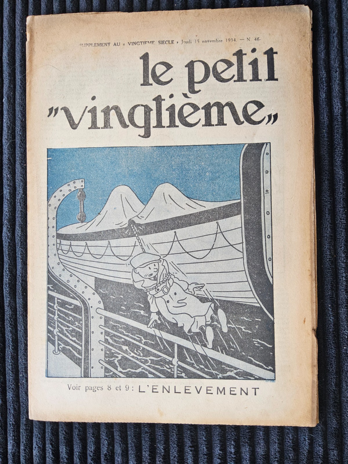Tintin - Petit Vingtième - Numéro 46 de 1934