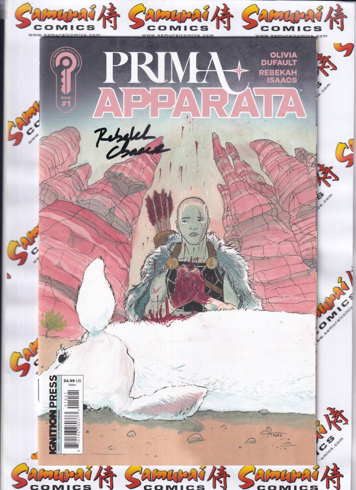 Prima Apparata #1 1:20 Horvath (firmato da Rebekah Isaacs) variante scansioni reali!