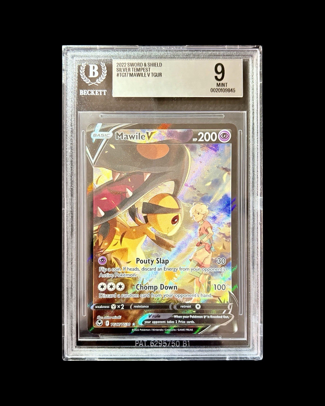Pokemon SIT TG17/TG30 - Silver Tempest Trainer Gallery Mawile V - BGS 9.5