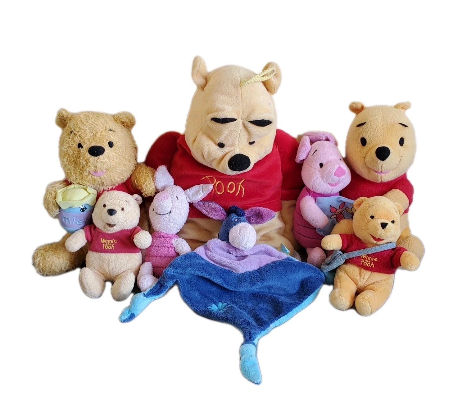 Winnie the Pooh Disney Set di 6 peluche Doudou + gamma pigiama 50 cm - suino