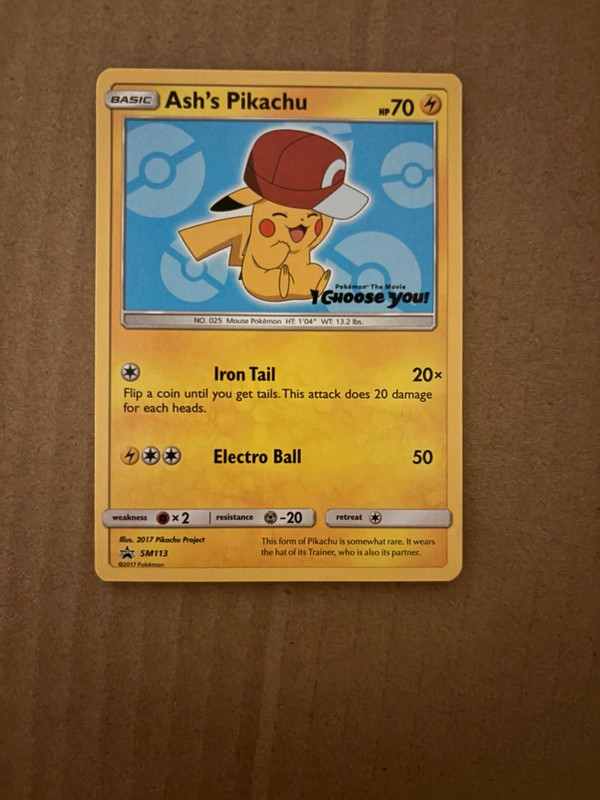 Ash's Pikachu SM113 (Kalos Cap) - Sun & Moon Promo - Engels