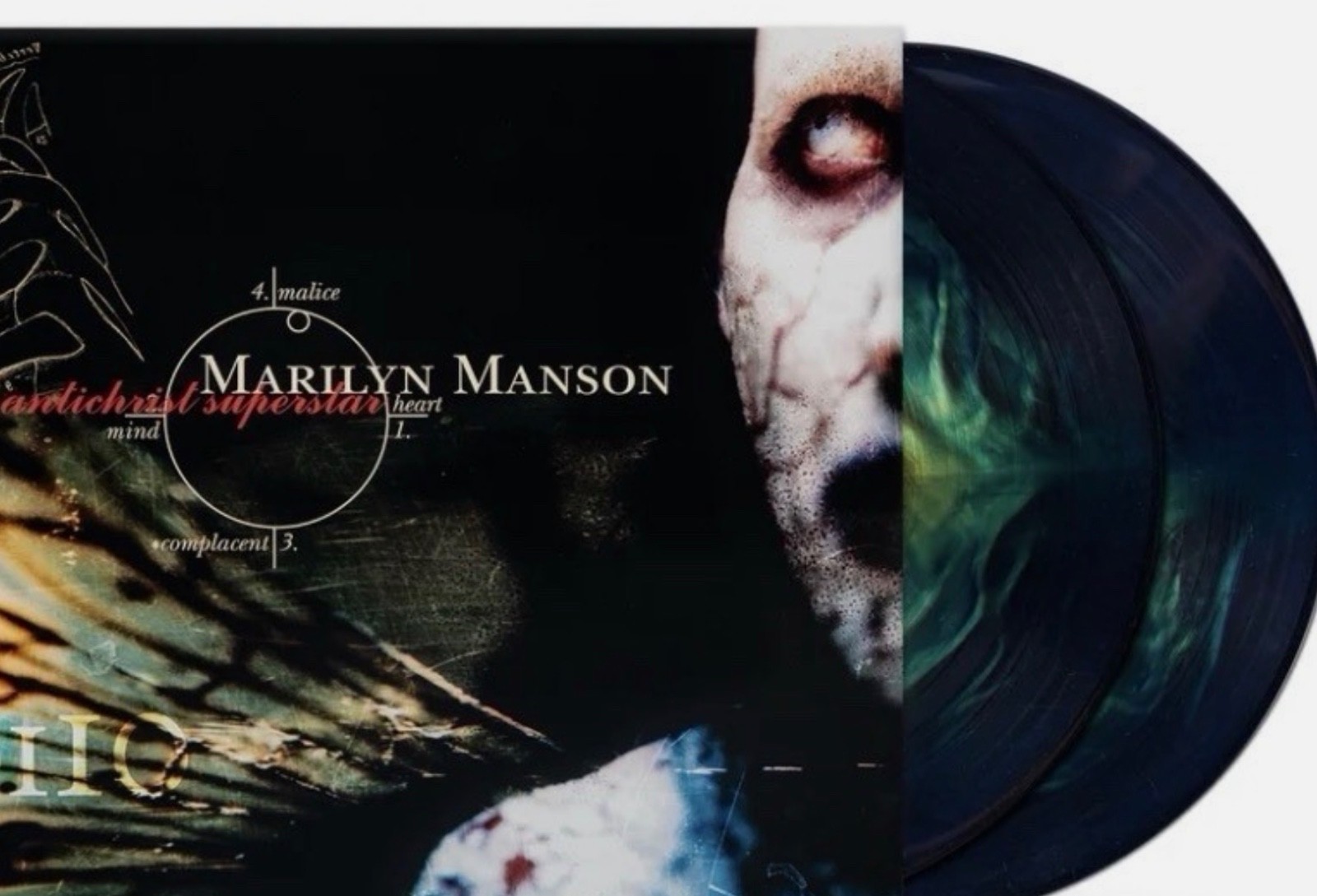 Marilyn Manson Antichrist Superstar 30th BLue/Gold/greenPRESALE Vinyl Vinyl 2xLP