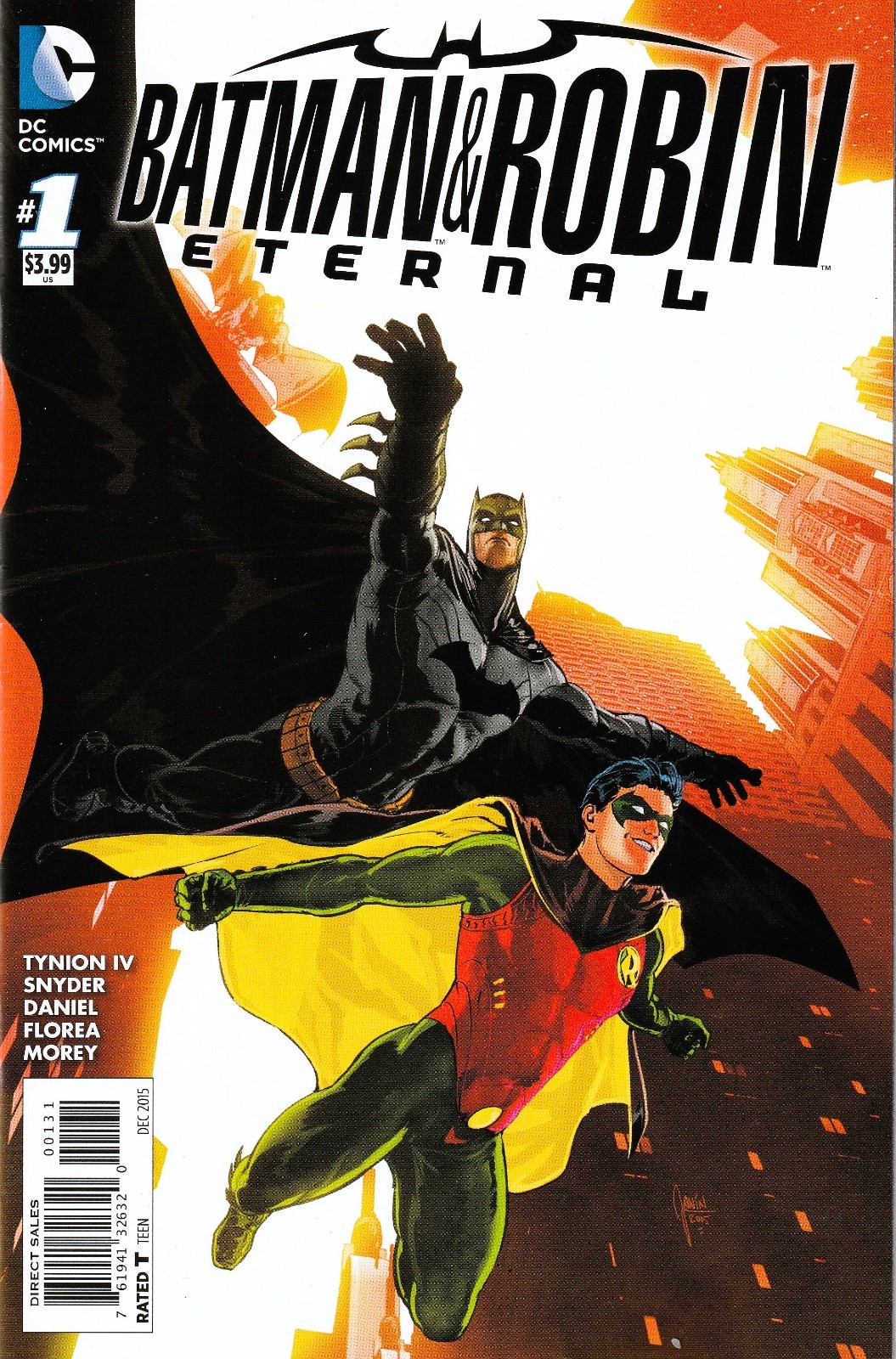 BATMAN & ROBIN ETERNO #1 (2015) MIKEL JANIN 1:50 VARIANTE INCENTIVE ~ NON LETTO QUASI NUOVO
