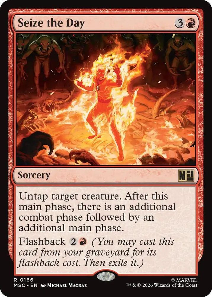 MTG Seize the Day 166 Rare Commander: Marvel Super Heroes NM