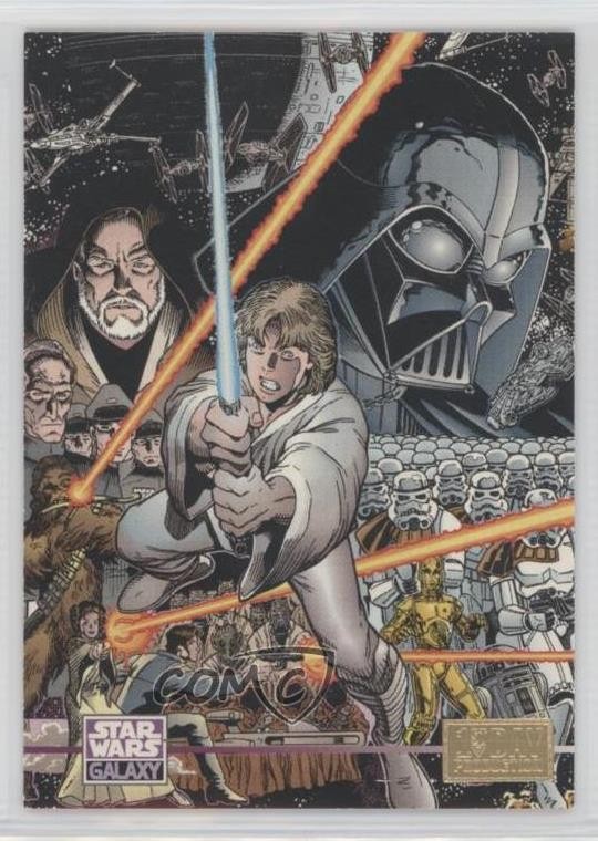 Star Wars Galaxy Series 3 1995 1° giorno di produzione The Comics Strike Back 0c6
