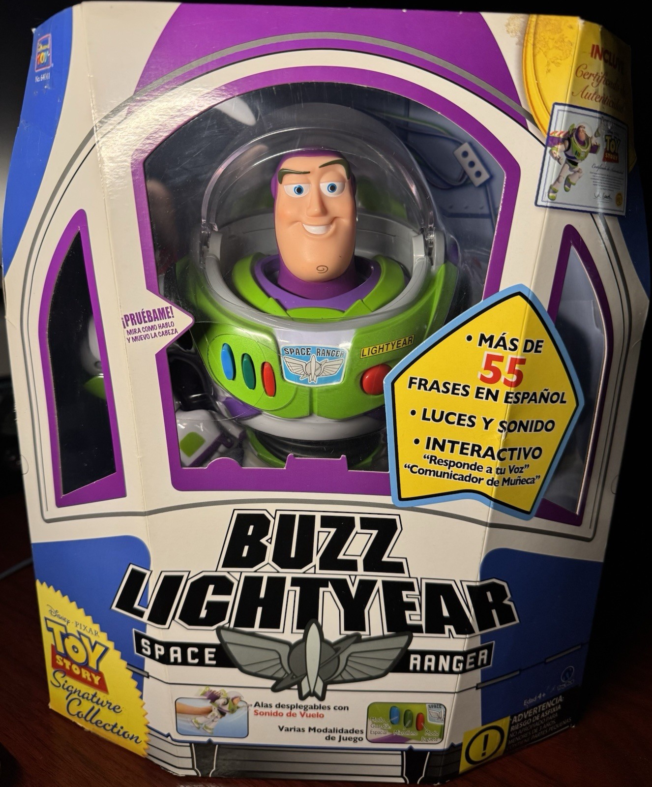 Toy Story Signature Collection Buzz Lightyear Figura Interattiva Suono Español