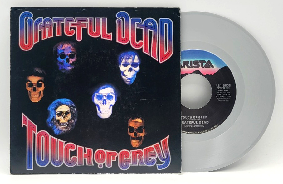 GRATEFUL DEAD - TOUCH OF GREY - ROCK - PICTURE SLEEVE & 45 GREY VINYL