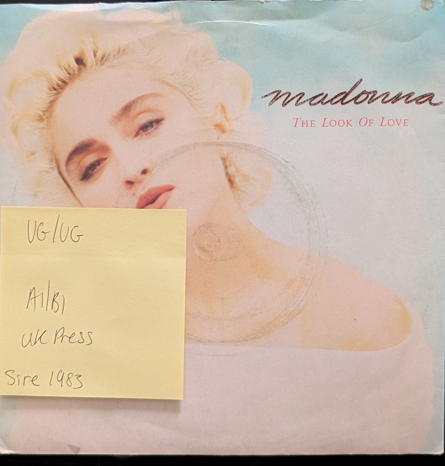 Madonna Look of Love Vinyl Record 12" VG/VG W8115T 1987
