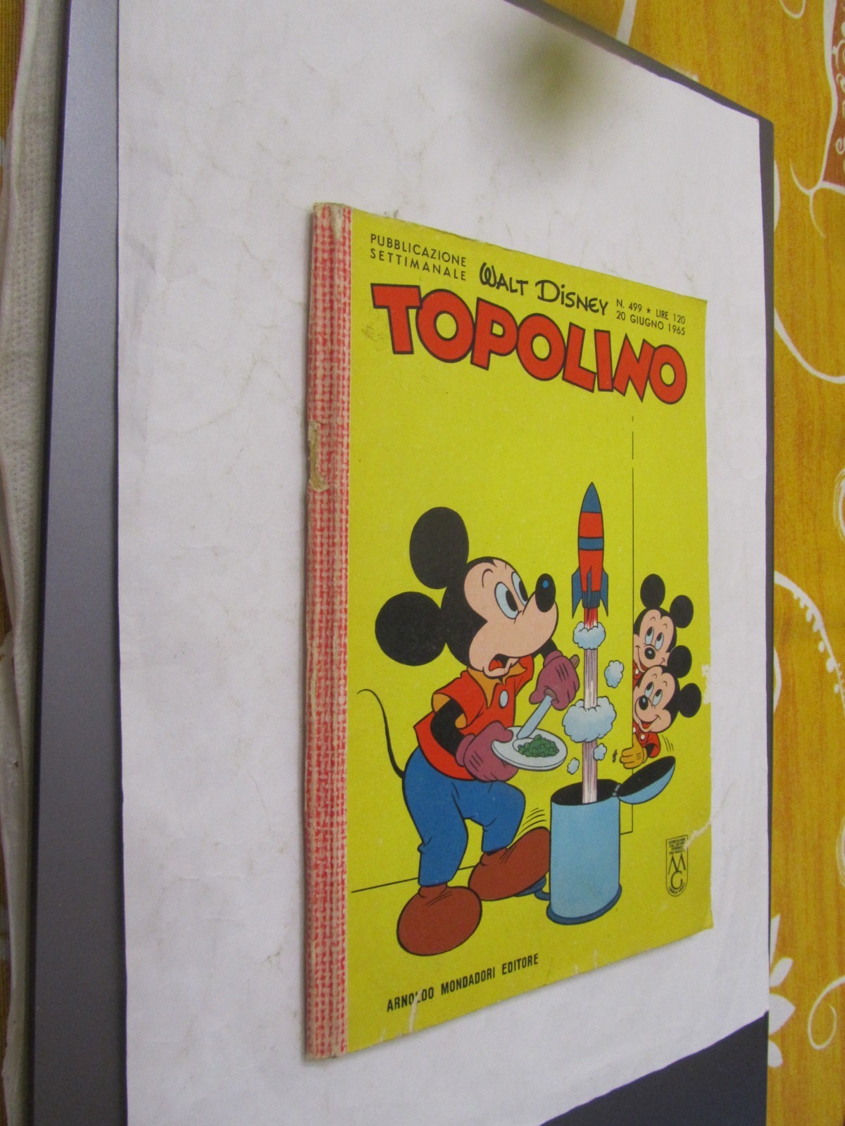 TOPOLINO N. 499 - ORIGINALE - ANNO 1965 - PRIVO DI BOLLINO - QS OTTIMO