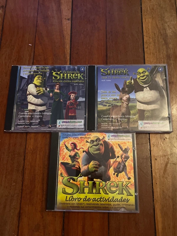 Pack cuento bilingüe y ejercicios shrek