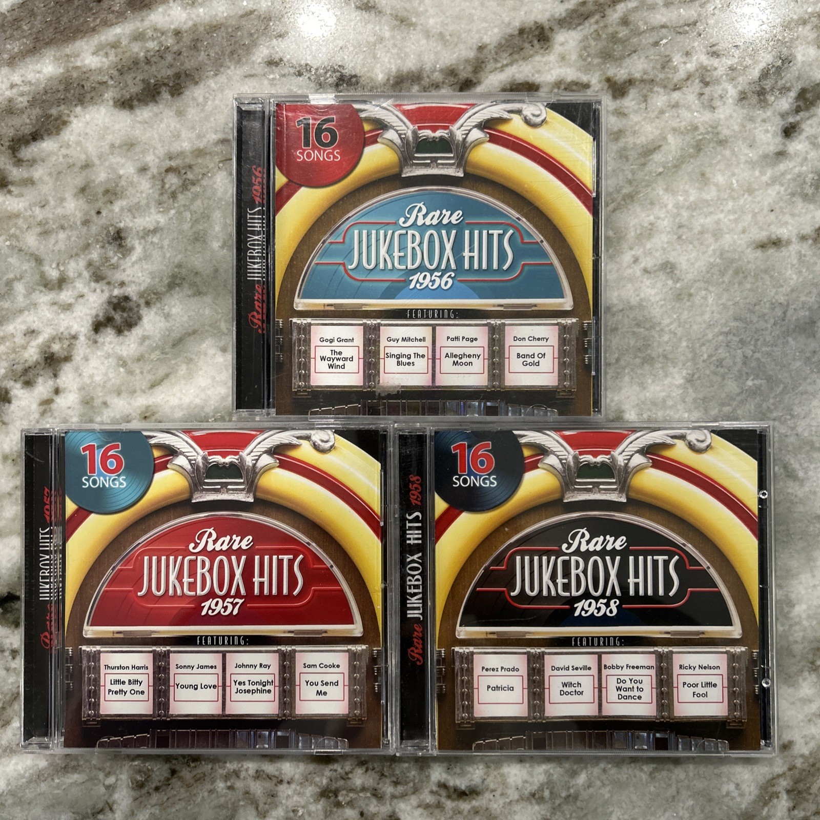 Rare Jukebox Hits all three CDs 1956-57-58 By Various Artists CDs ALL NEAR MINT