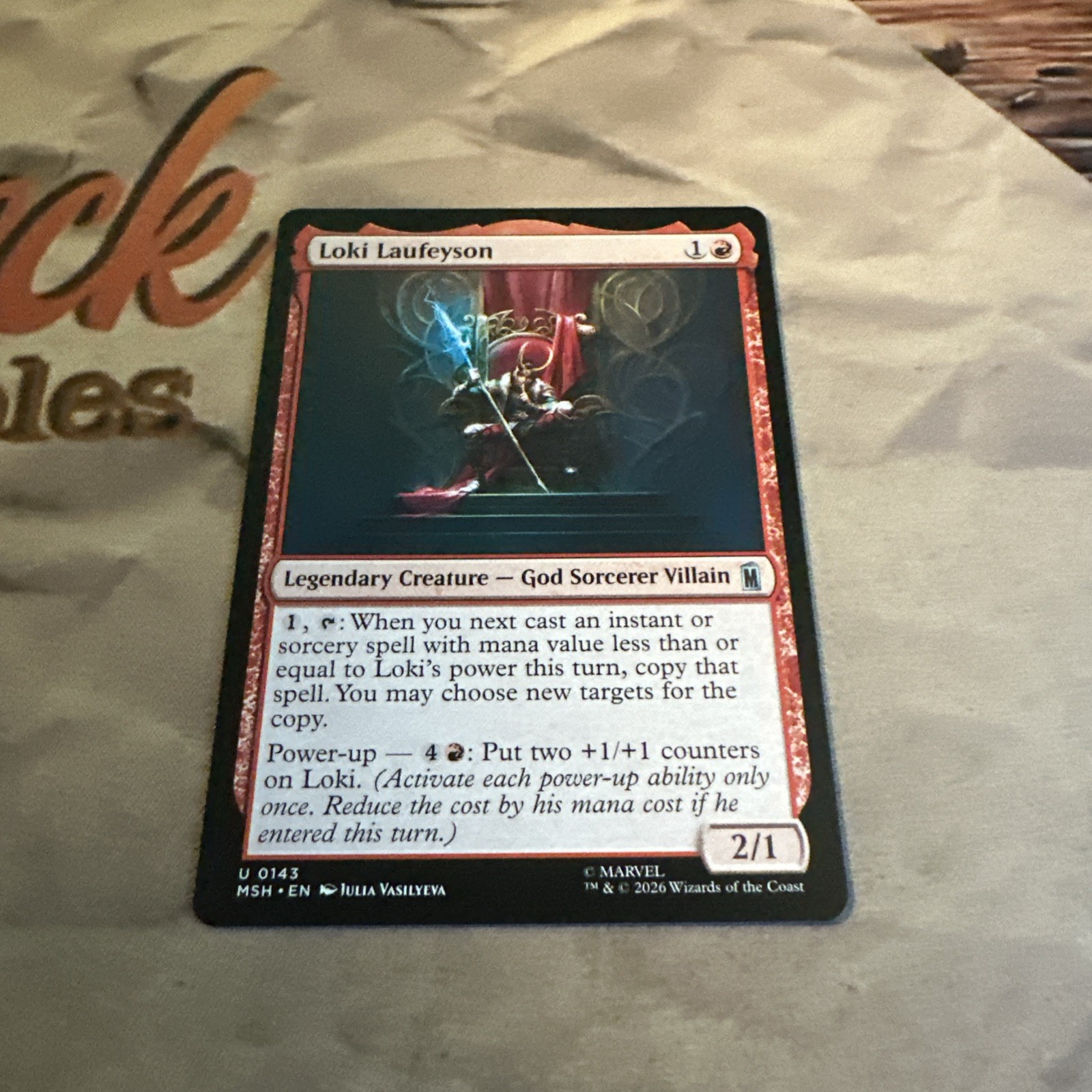 Loki Laufeyson EN [MSH - 143] - NM TCG MTG