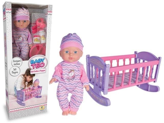 Merchandising Teorema: Baby Teo - Bebe' Con Culla E Accessori - Window Box