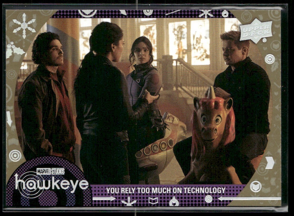 2023 Upper Deck Marvel Hawkeye Gold Parallel /57 #35 - You Rely on Technology