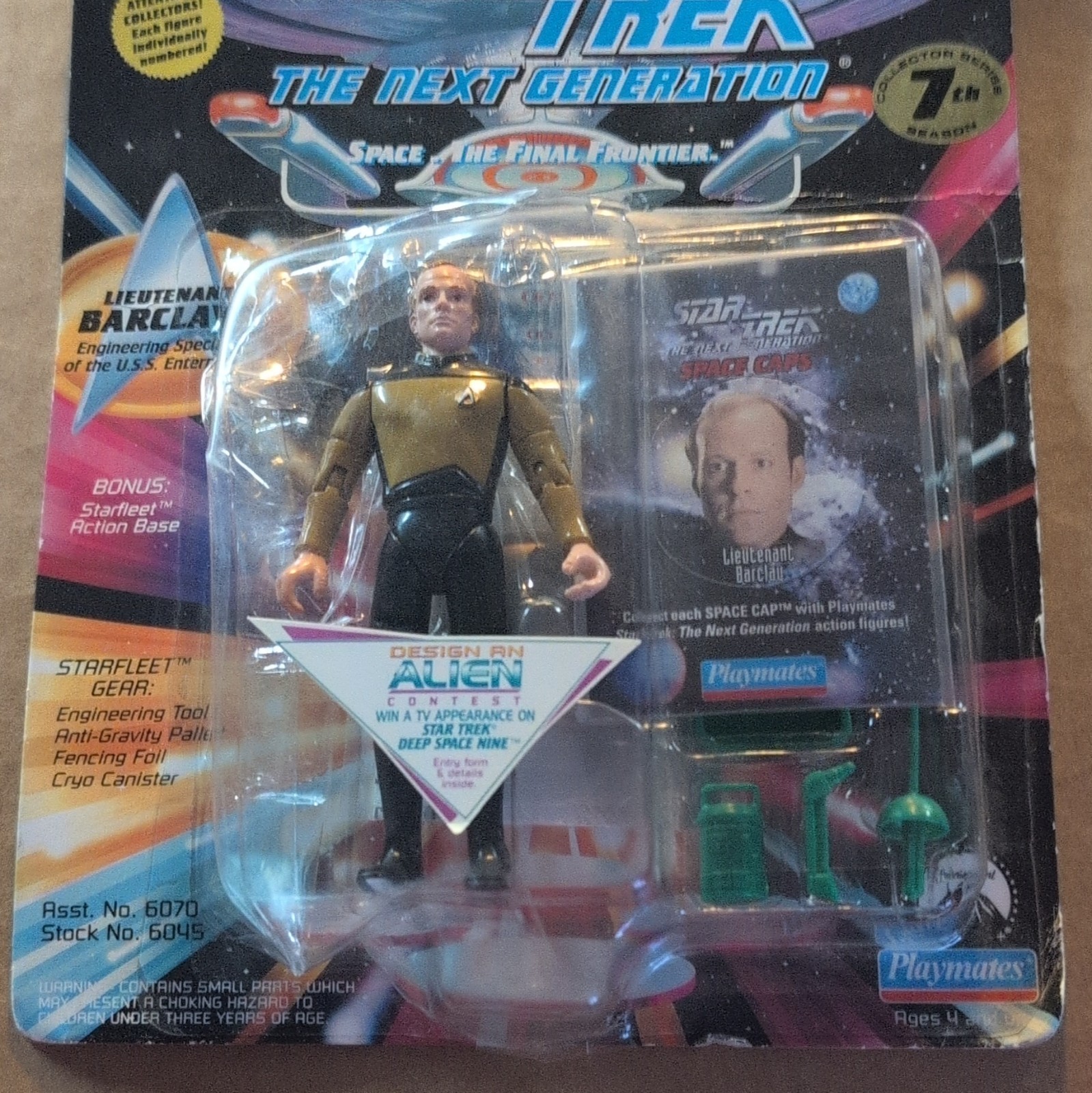 Star Trek The Next Generation Modellino Tenente Barclay 1993 Playmates