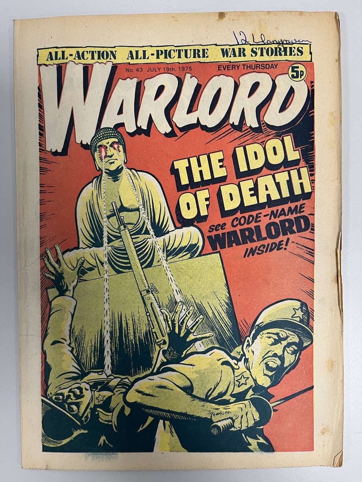Warlord Comic No# 43 July 19th 1975 FN/VF