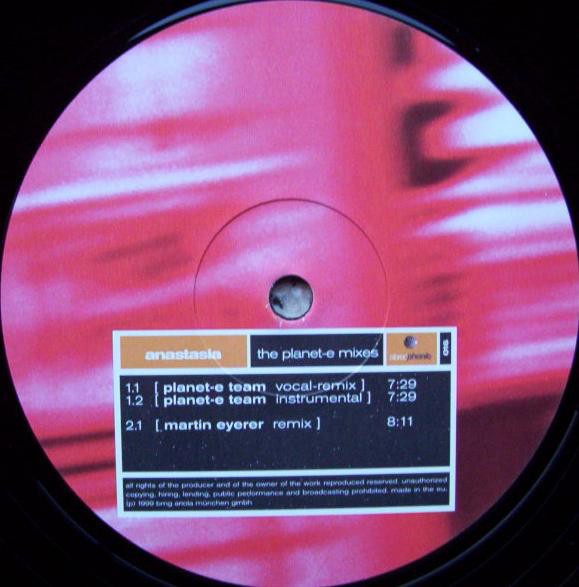 Anastasia - Anastasia (The Planet-E Mixes) (12") (Very Good Plus (VG+))