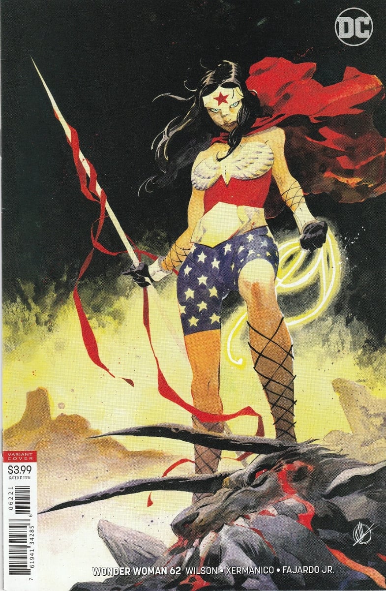 WONDER WOMAN #62 (2016) VARIANTE MATTEO SCALERA ~ MAI LETTO QUASI NUOVO