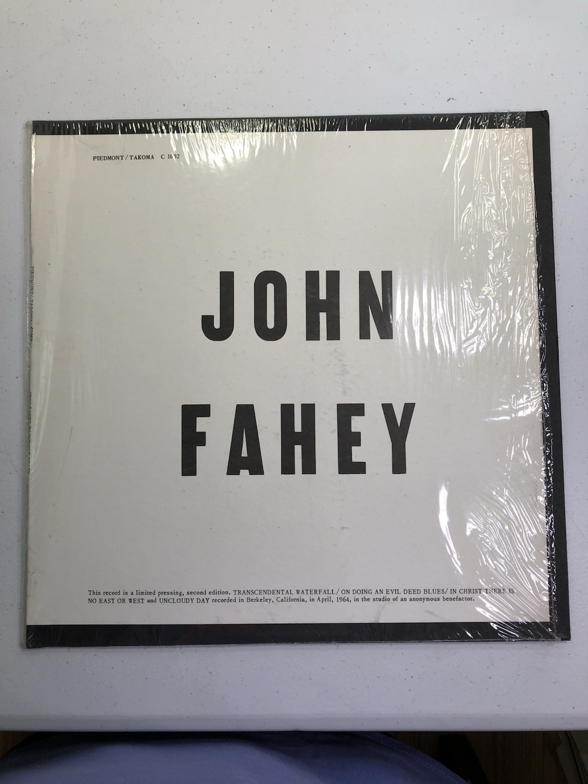 John Fahey Blind Joe Death Takoma C-1002 Vintage Vinyl LP Limited 2nd Edition
