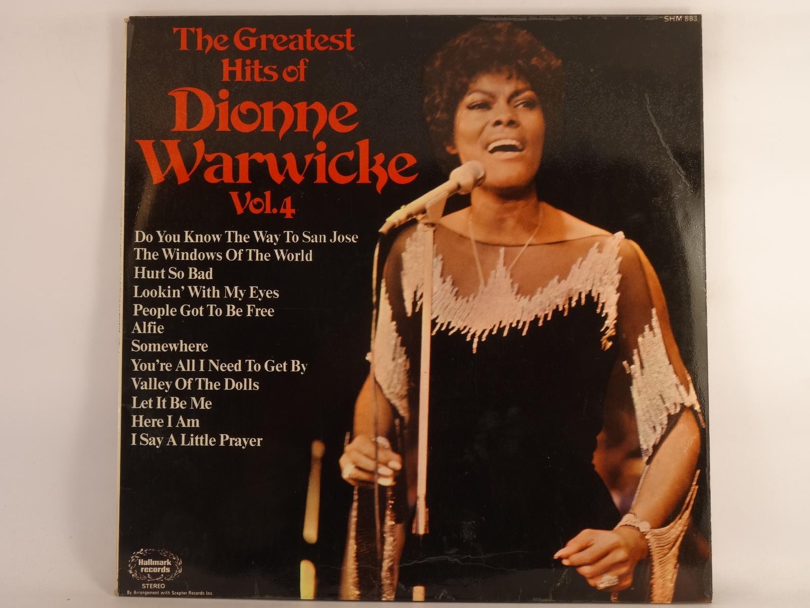 DIONNE WARWICKE THE GREATEST HITS OF DIONNE WARWICKE VOL.4 (363) 12 Track LP inc
