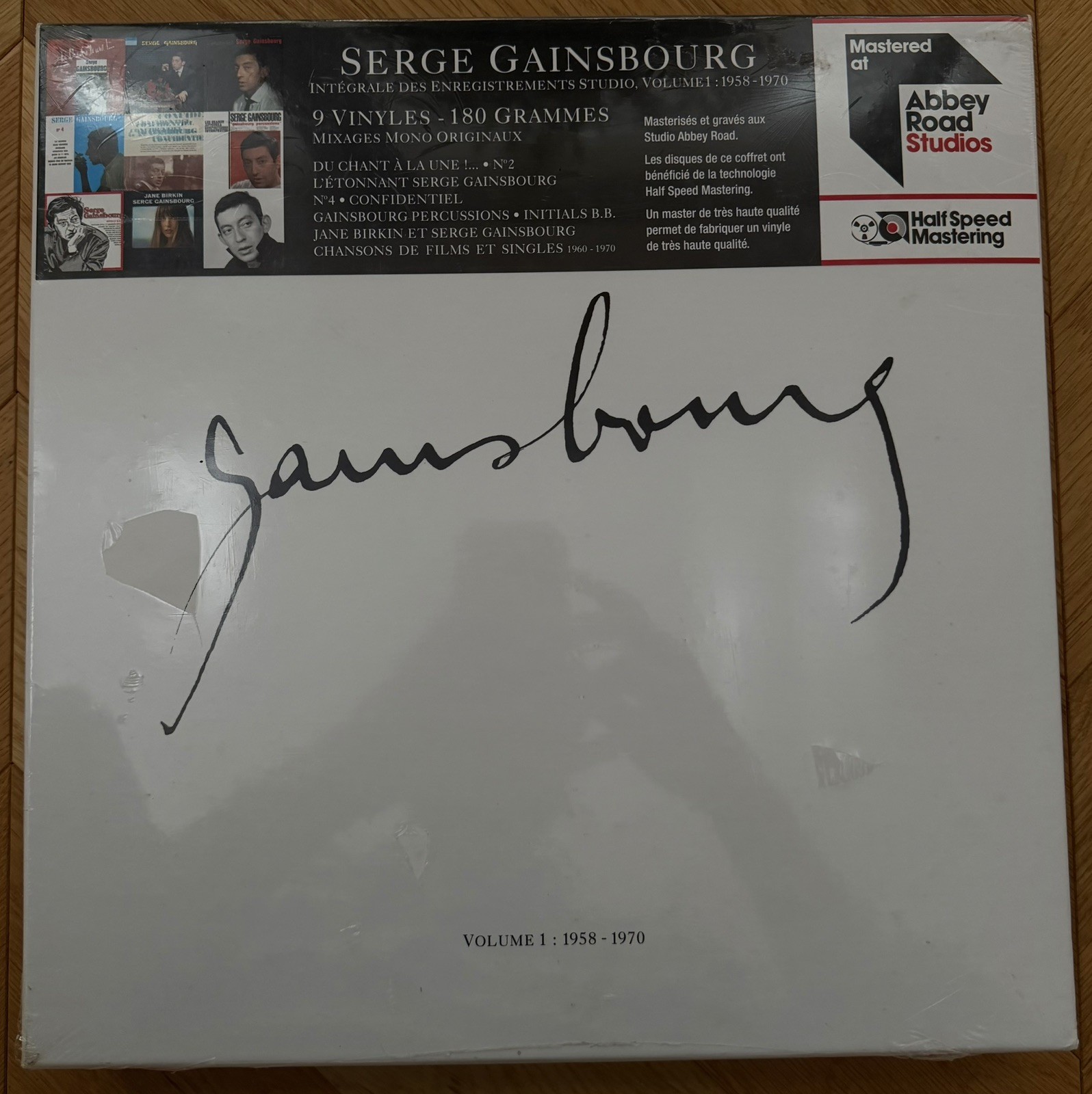 Serge Gainsbourg - Intégrale des enregistrements studio, vol 1 9LP box set 