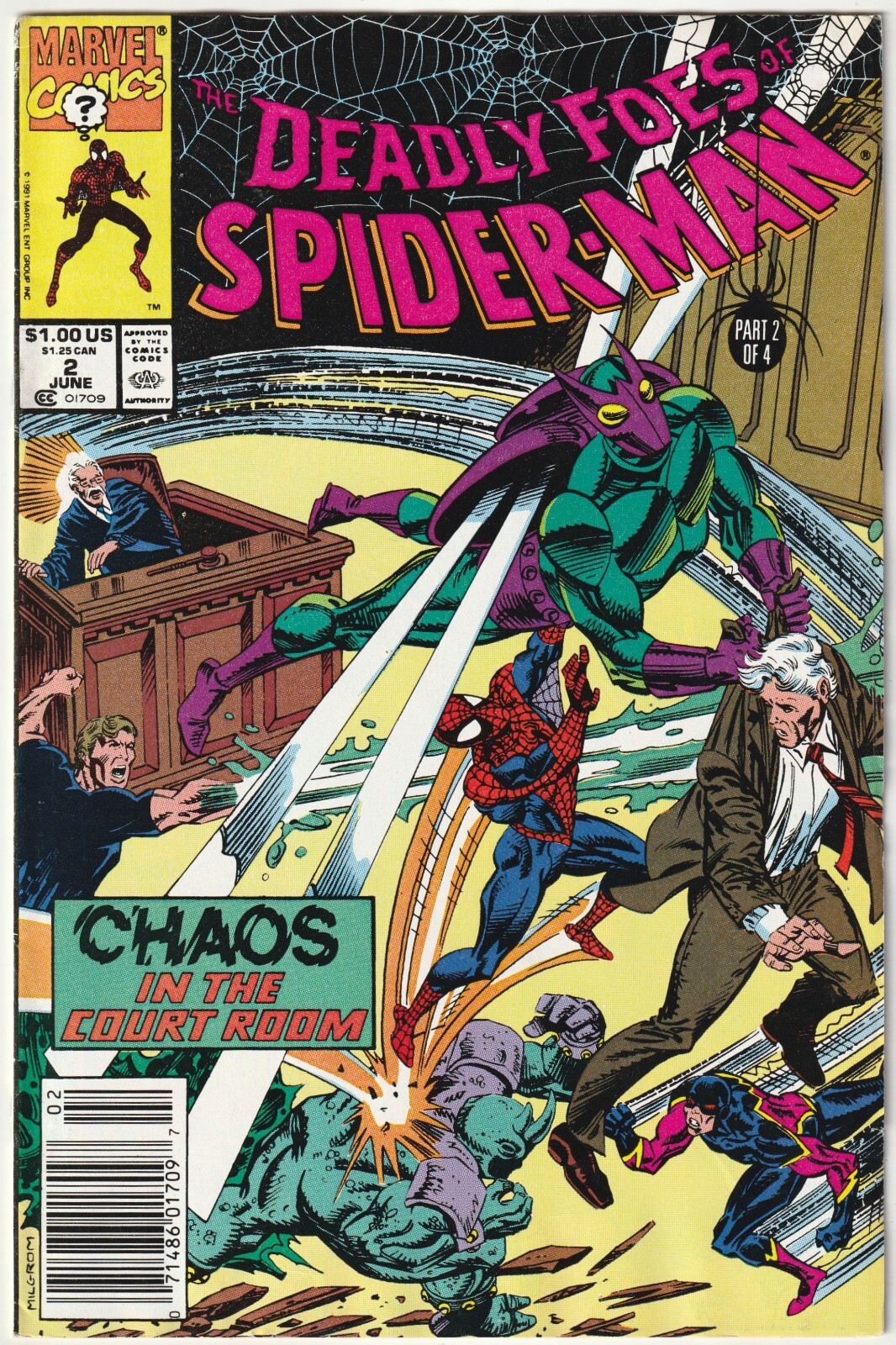 ✪ THE DEADLY FOES OF SPIDER-MAN #2, Marvel Comics 1991 US-COMICHEFT Z1/1-