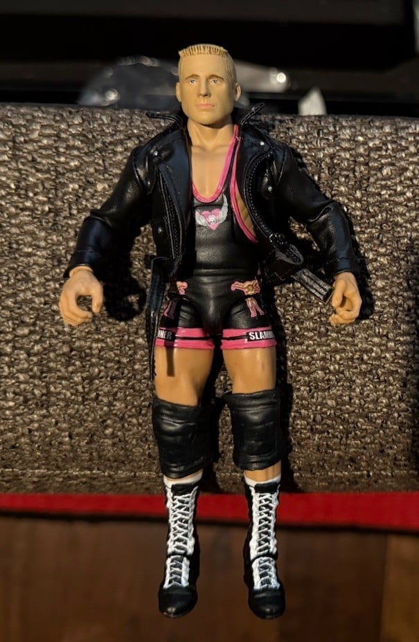 Modellino personalizzato Wwe Owen Hart Foundation Mattel Elite Wrestling giocattolo nuovo