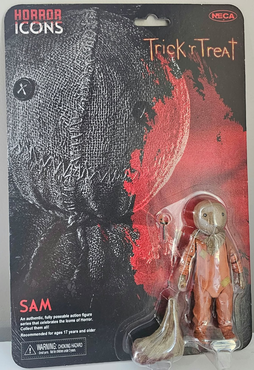 NECA Horror Icons SAM Trick R Treat Movie 5-inch Figure Fully Poseable NEW