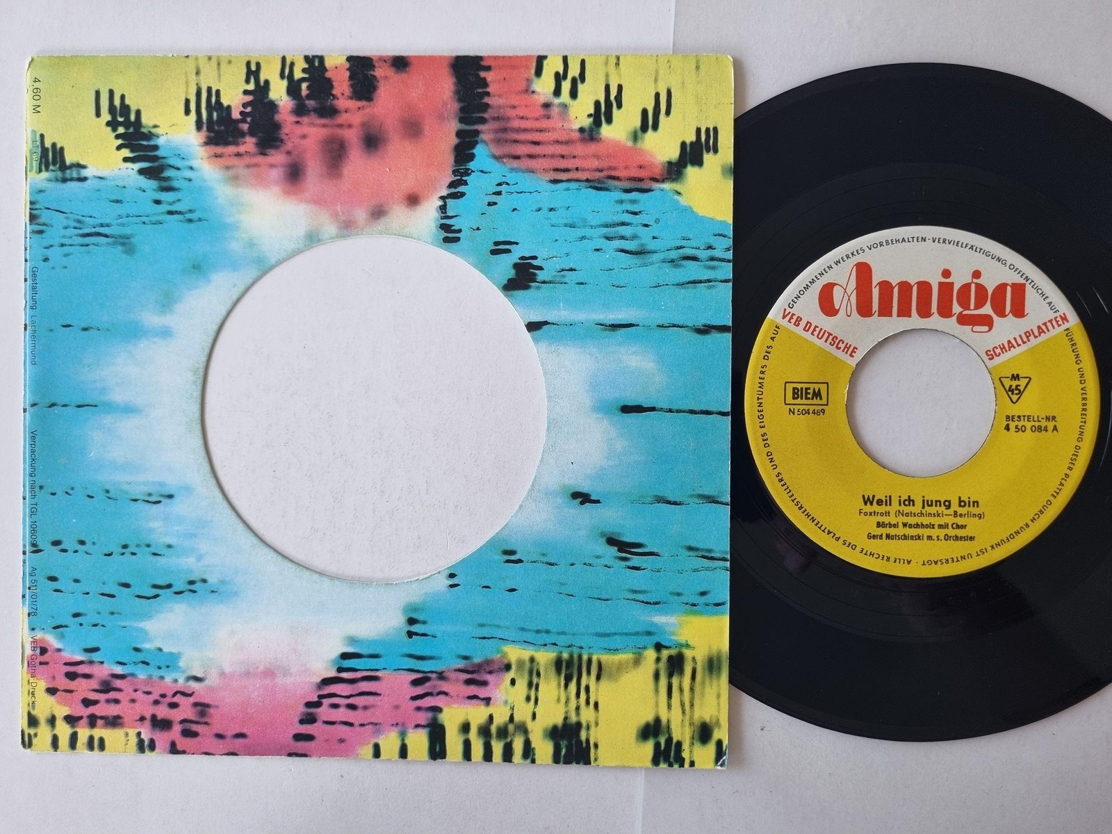 Bärbel Wachholz - Weil Ich Jung Bin / Weil Er Ein Seemann War 7'' Vinyl Amiga