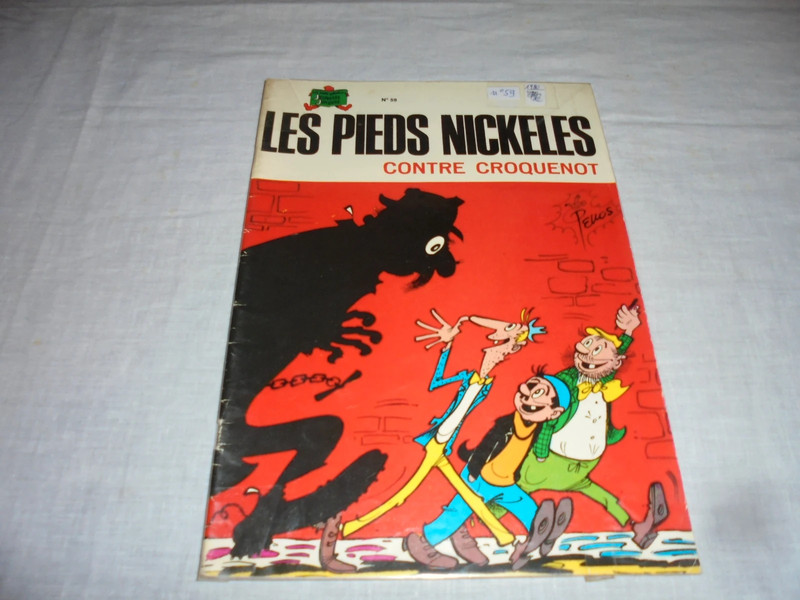 BD Les Pieds Nickelés 59 : Les Pieds Nickelés contre Croquenot Editions SPE 1980 couvert