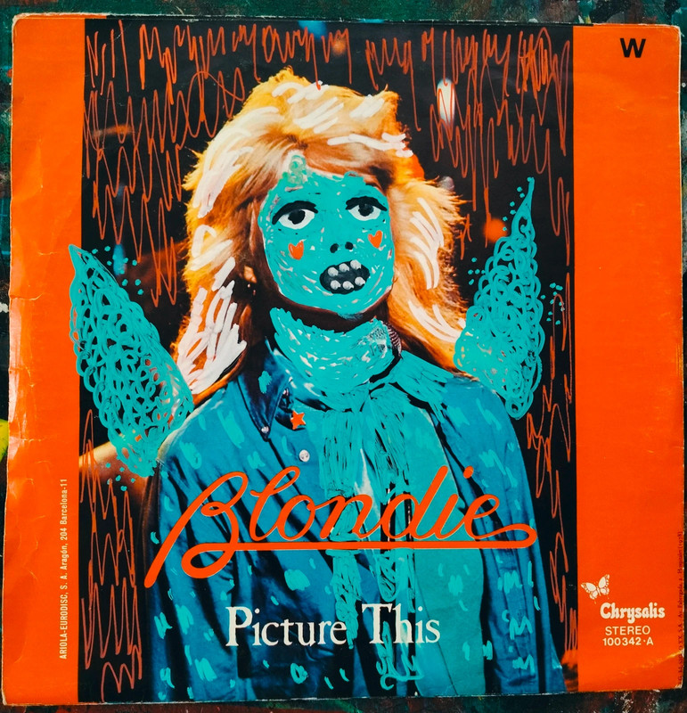 Blondie. Portada 7" intervenida
