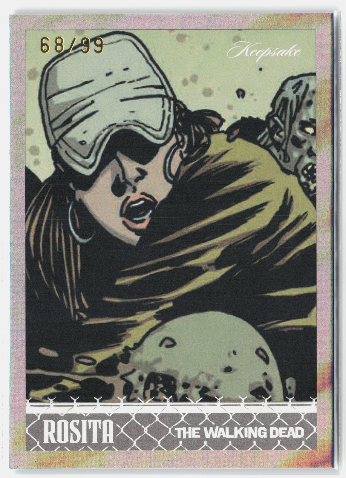 2026 Keepsake Walking Dead #85 Rosita Wave Foil 68/99