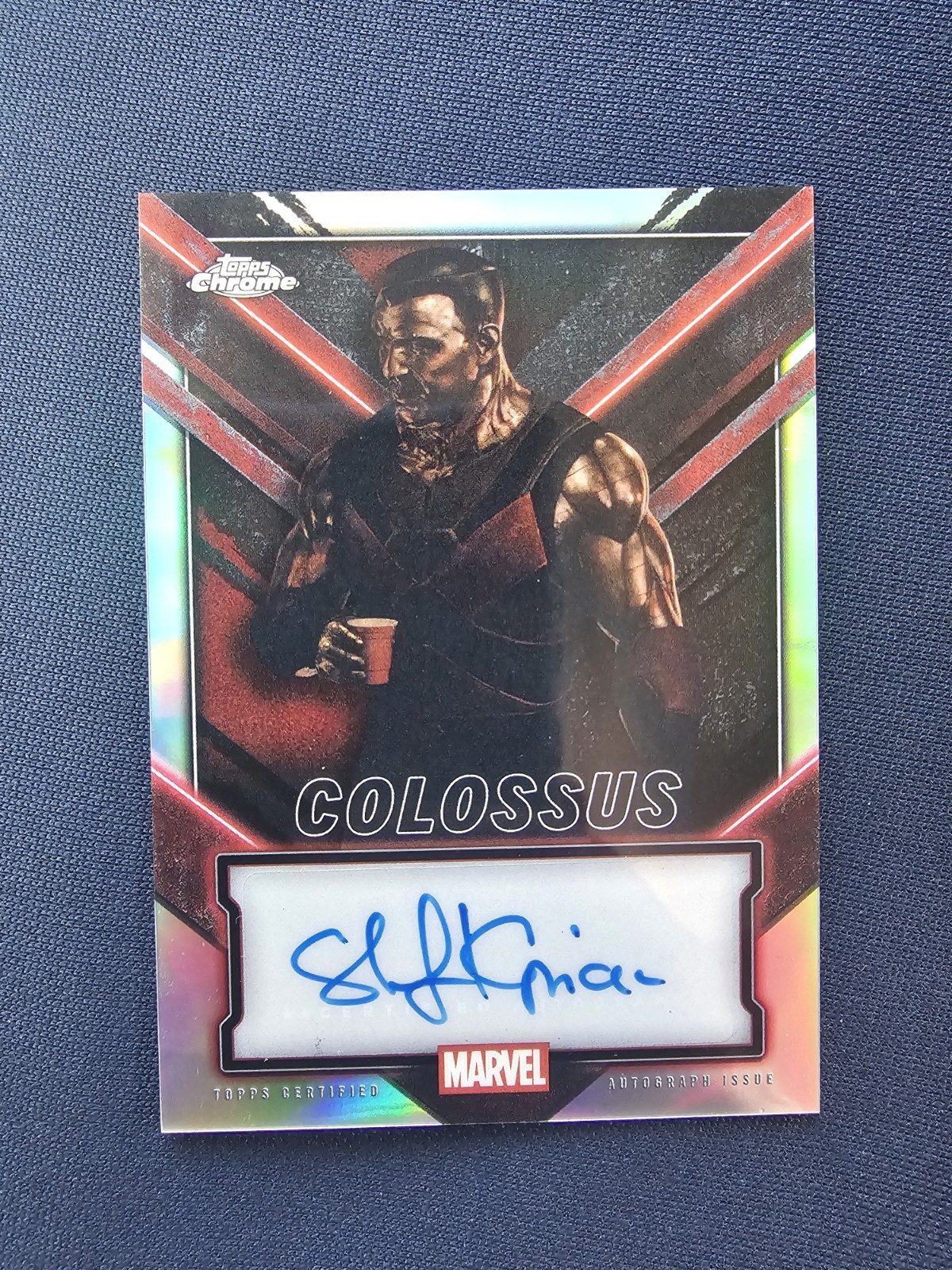 2025 Topps Chrome Deadpool STEFAN KAPICIC as COLOSSUS Refractor Auto #TC-SZ