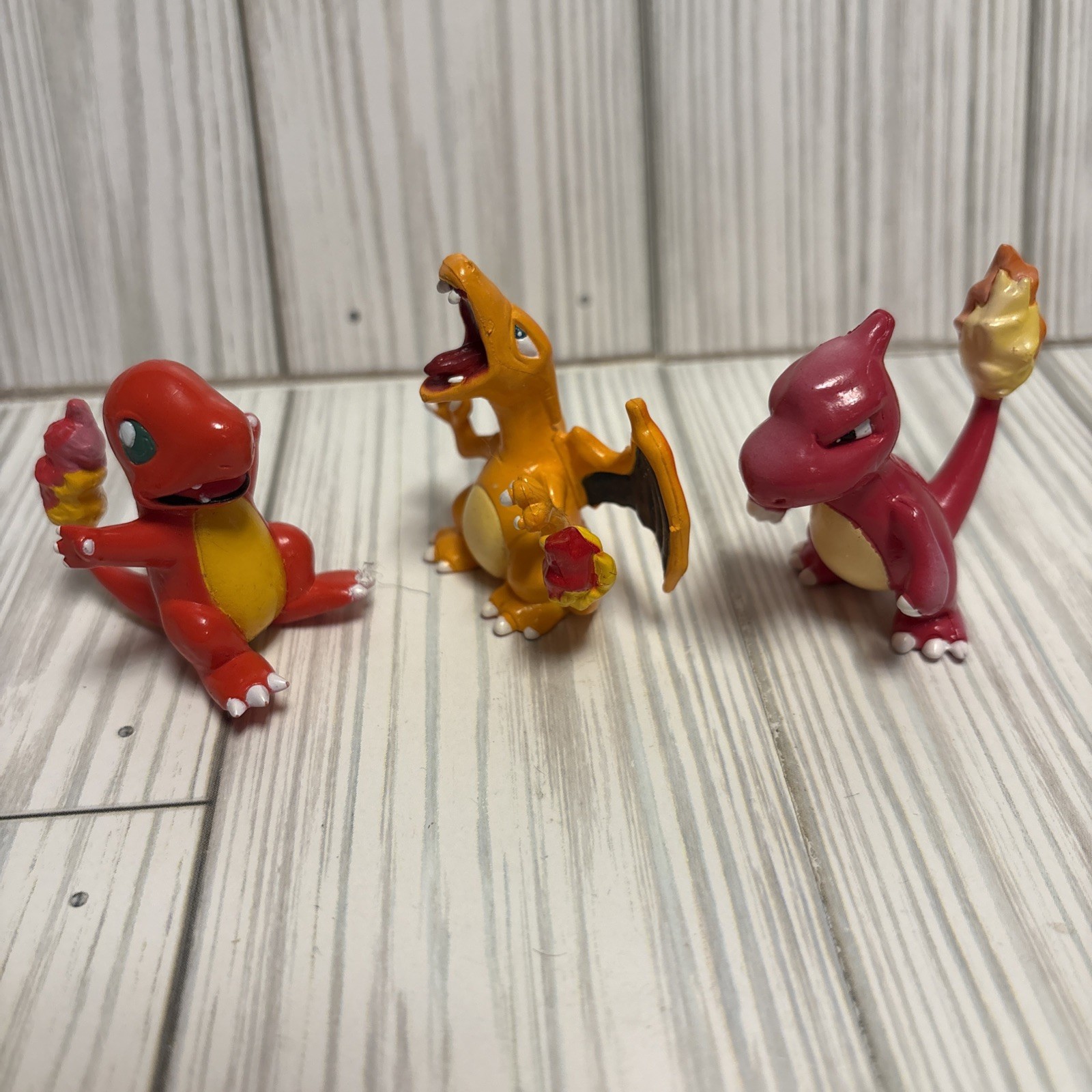 Pokemon Vintage Tomy CGTSJ Figure Charmander, Charmeleon & Charizard Set di 3