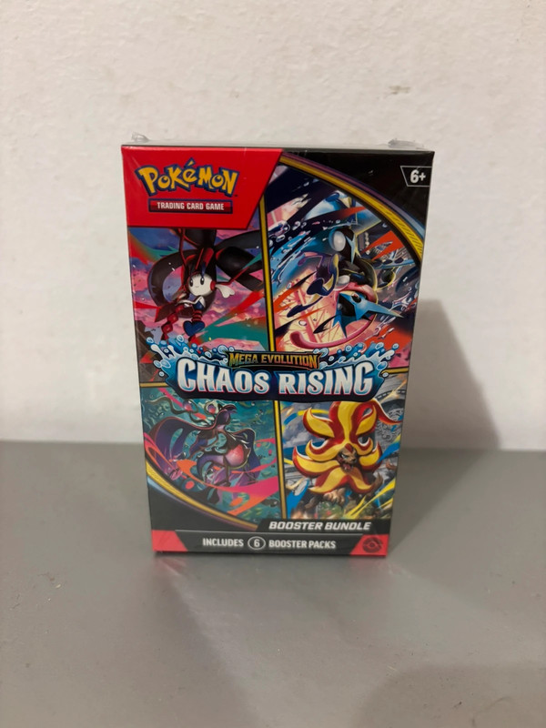 Pokémon TCG: Mega Evolution – Chaos Rising Booster Bundle (6 Boosters) | Selado