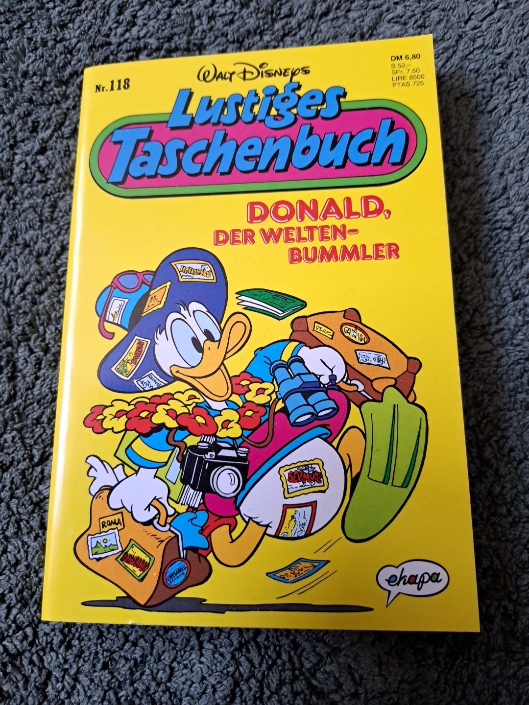 Divertente libro tascabile LTB 118 ☆ Donald, il giramondo ☆ Ehapa 1996 ☆ Z 0-1
