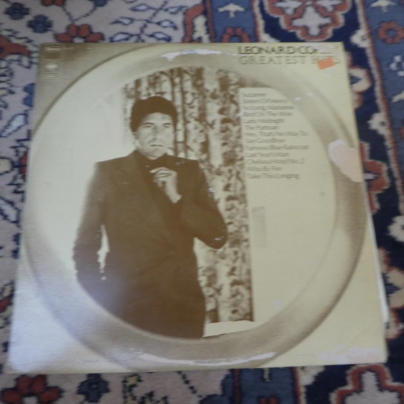 Vinyle 33T Leonard Cohen - Greatest hits Cbs 1975 TBE Pochette usée un peu OK
