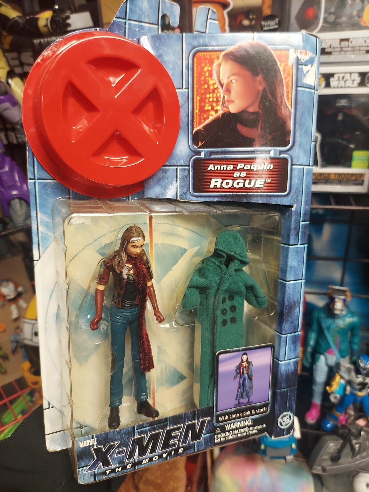 X-MEN the movie ANNA PAQUIN as ROGUE 5" Action Figure with Cloak & Scarf