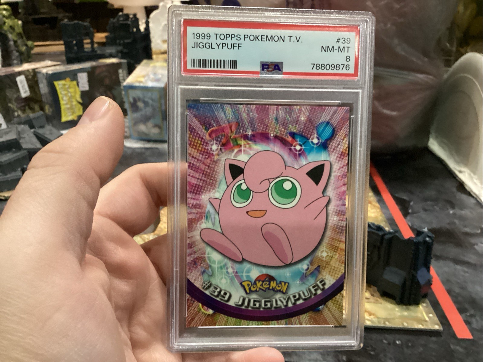 1999 TOPPS POKEMON TV #39 JIGGLYPUFF PSA 10 Low Pop