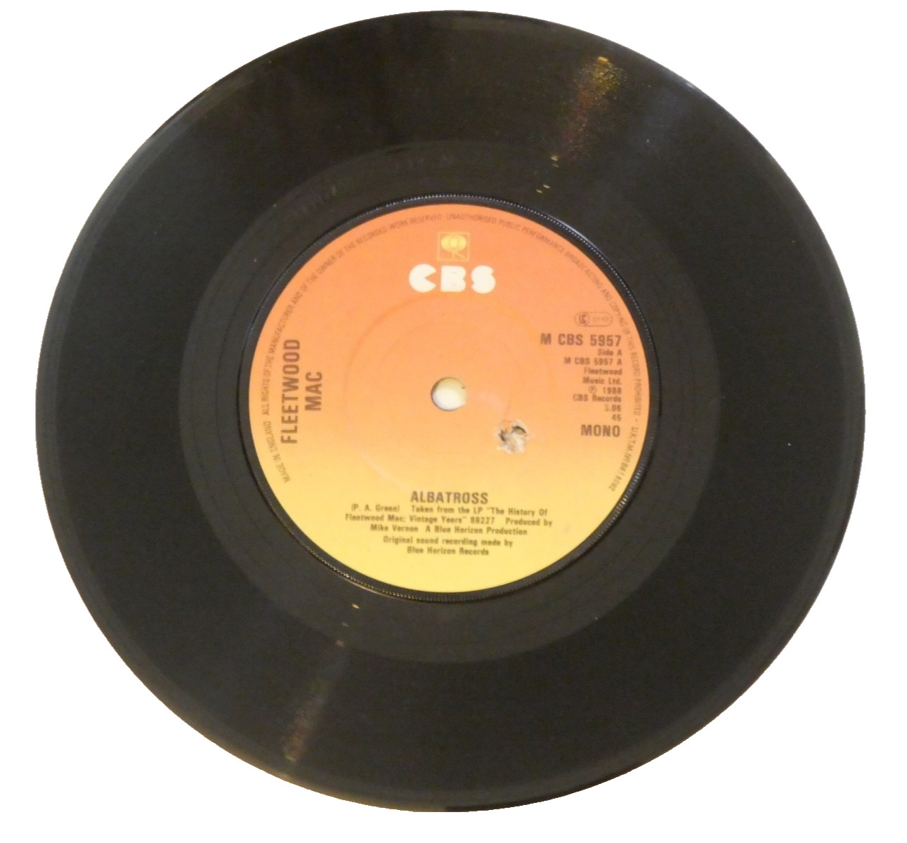 Fleetwood Mac - Albatross / Need Your Love 45 RPM Vinyl Record Single VG 1988