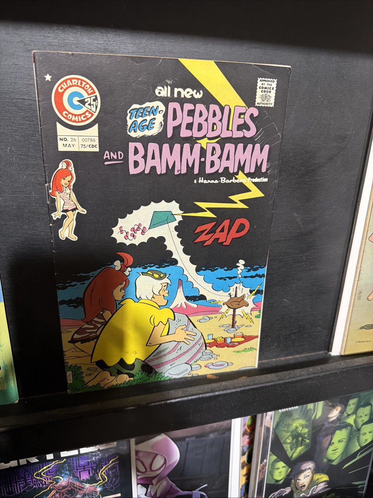CARLTON COMICS TEENAGE PEBBLES&BAMM-BAMM-MAY 1975 #26 good