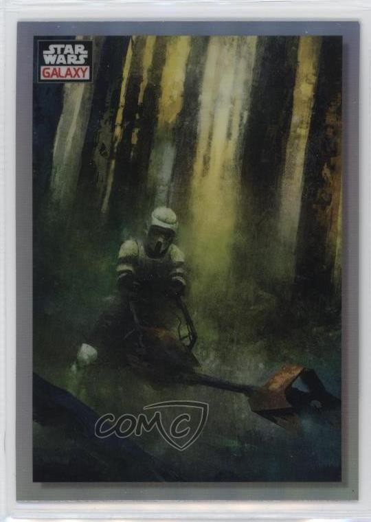 2023 Topps Chrome Star Wars Galaxy rifrattore Scout Trooper The Pursuit #78 0i7z