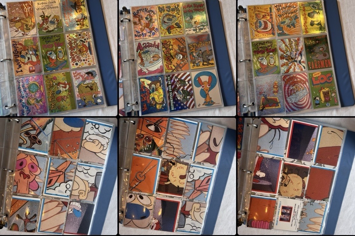 Ren & Stimpy Trading Cards - 1993 Topps Prism Vintage Lot of 36
