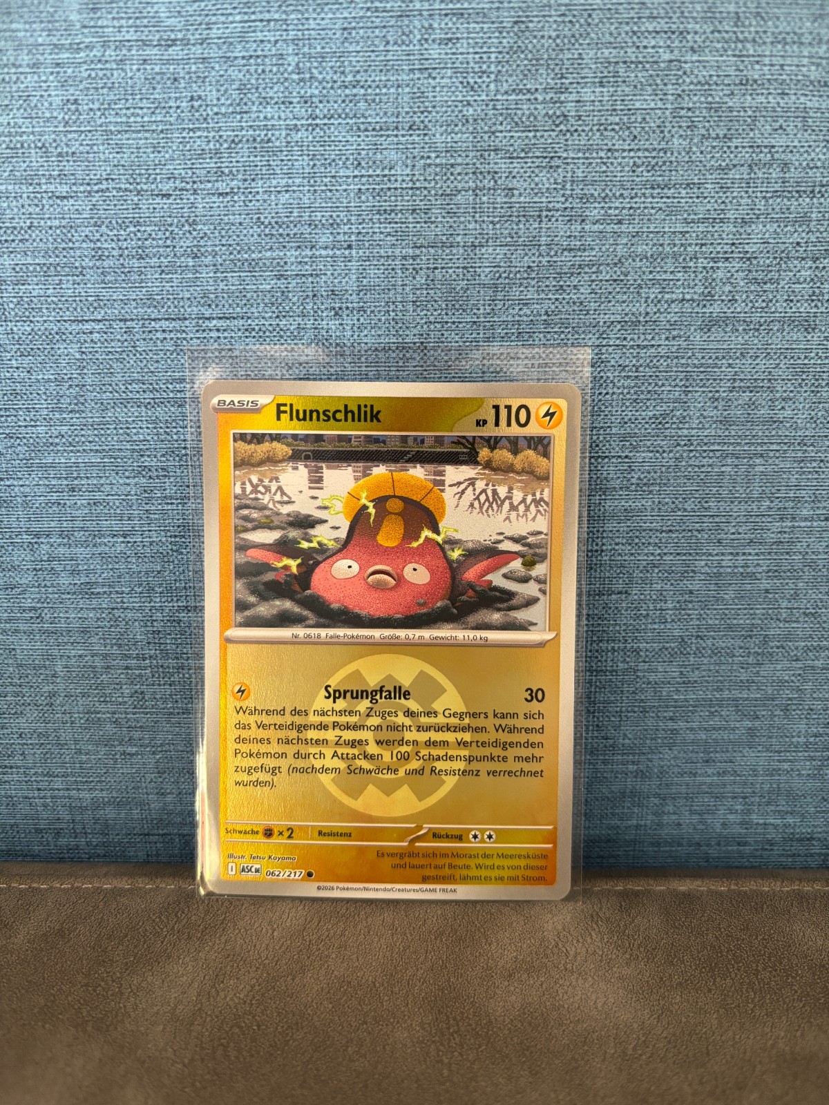 Pokemon Karte Flunschlik Reverse Holo 062/217 Erhabene Helden